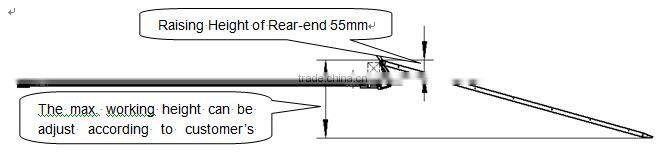Handicap disabled Manual Wheelchair Ramp Slope for City Bus with CE certificate