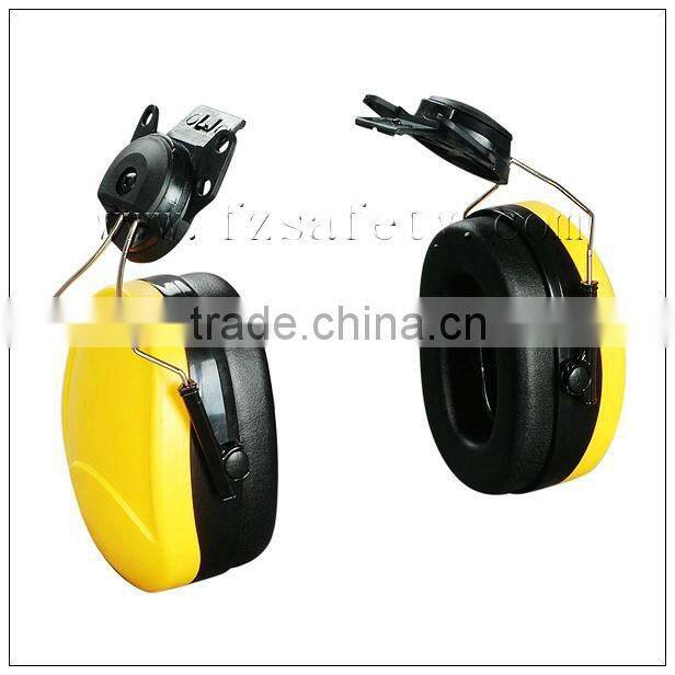 Neck type safety helmet earmuff