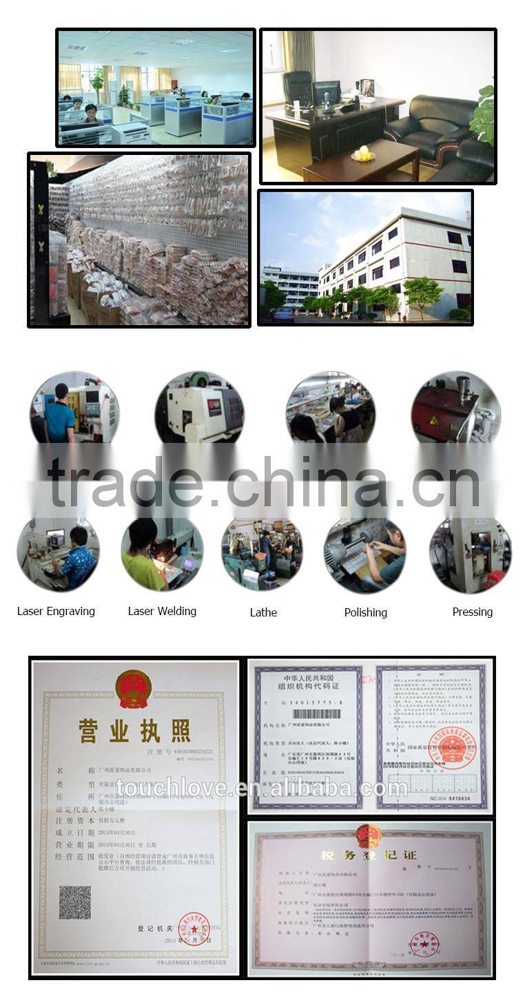 stainless steel Blue crystal beads for wholesale