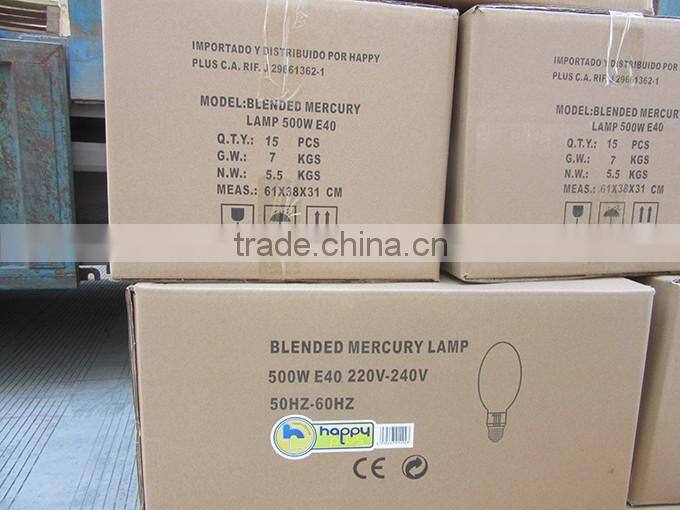 E40 500w self ballas high pressure mercury lamp