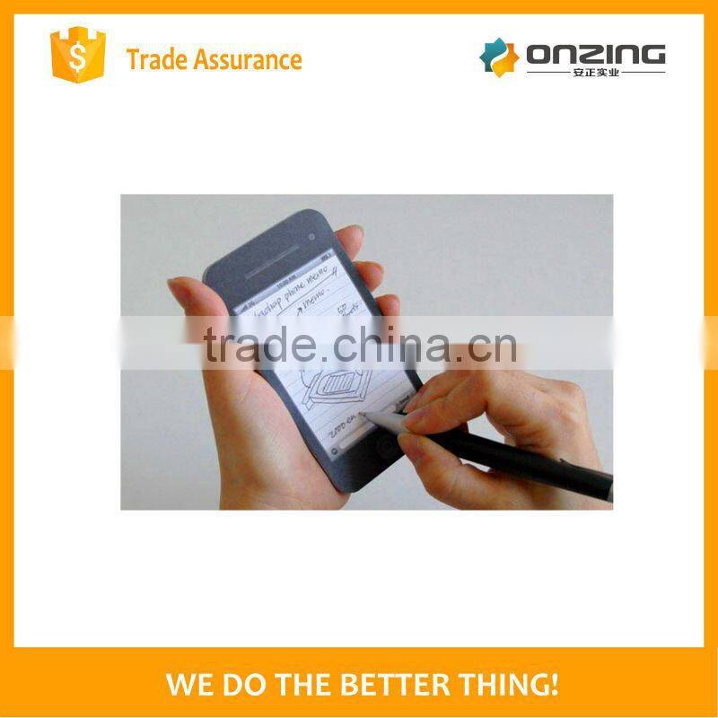 Onzing cheap new design iphone shape memo pad