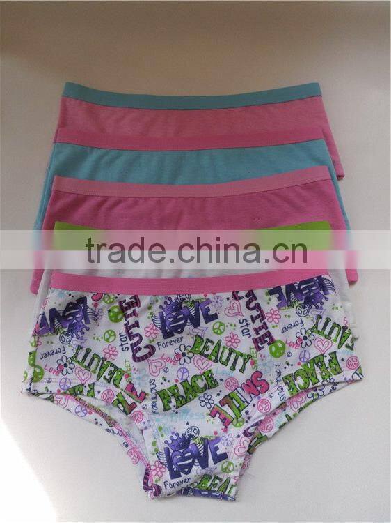 Latest Design Best Selling children underwear kids cute cartoon panties
