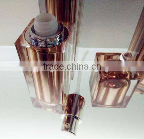 15/30/50/100ml square tall and slender crystal acrylic lotion bottle, skin care lotion bottle JS-I04