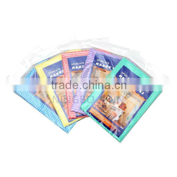Disposable spunlace nonwoven heavy duty wipes
