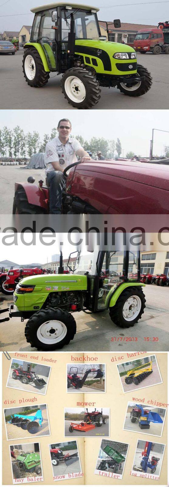 Made in China HUAXIA tractor factory 35HP farm Tractor fit with cabib with CE