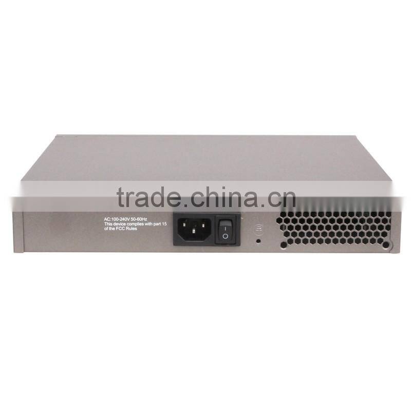 24 Port RJ45 Full Gigabit network Fiber Switch with 2 giga SFP port