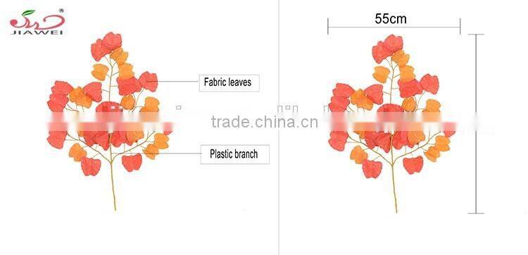 Hot Selling and good price Artificial Red Leaves For Autumn ginkgo leaf