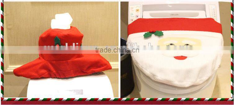2015 Hot sell Christmas grandfather three-piece toilet set