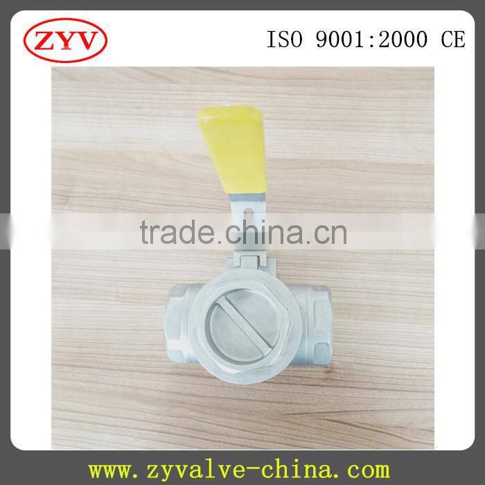 Hoting selling Three-way ball valve with direct mounting pad
