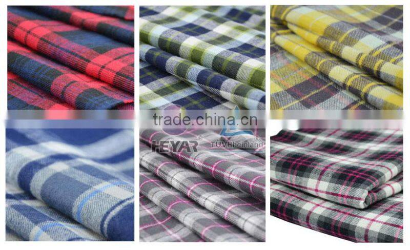 Blue Combo Tencel Cotton Check Shirt Cotton Flannel Fabric