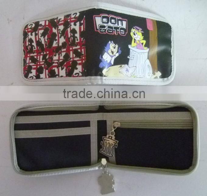Classic Comic Money Wallet--Three Foldable Purse for Boys,Gray,YX-WP-01
