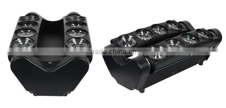 Stage cheap 8pcs led spider disco light