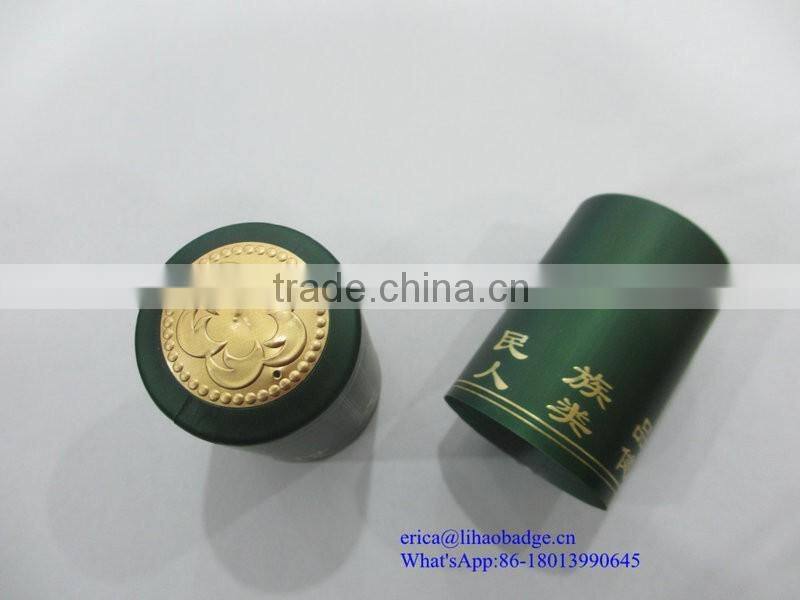 sulppy PVC cap, heat shrink cap, wine bottle sealing sleeve