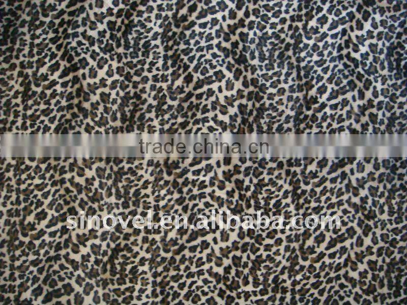 leopard print velvet fabric