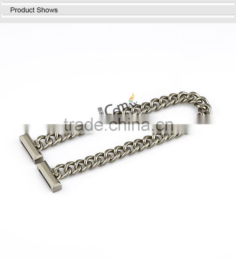 Hot sale brushed nickel metal handbag chain for bag handle