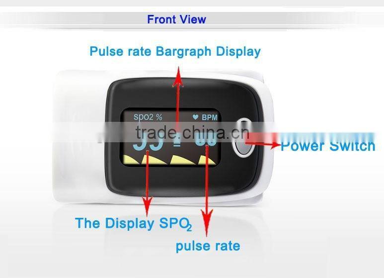 OLED display SPO2 PR finger pulse oximeter with clear image