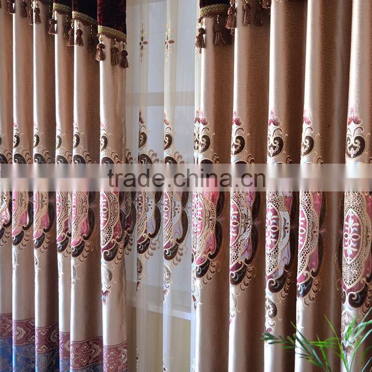 High-grade embroidery types of curtain fabrics