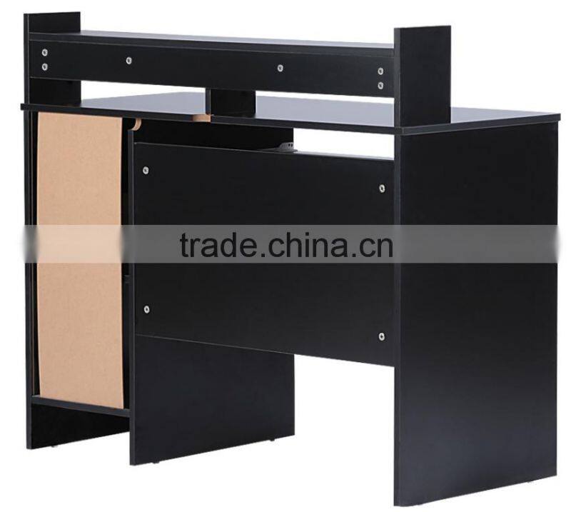 Modern Black E 1 MDF Computer Desk Home Office Furniture Workstation