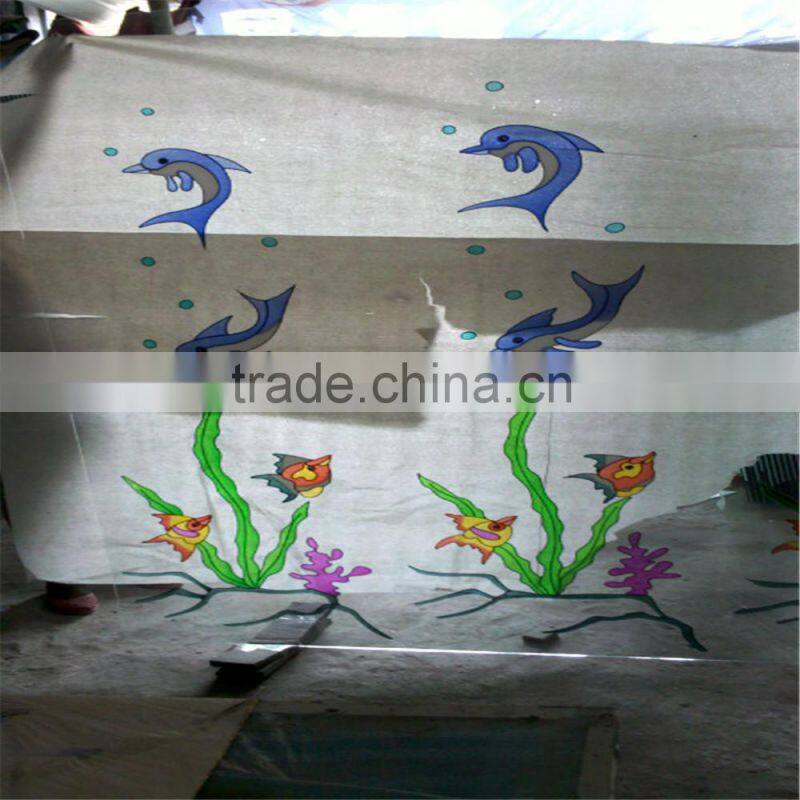 china factory hot selling acid frosted glass design for front doors