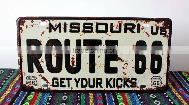 relective aluminum embossed wholesale license plates