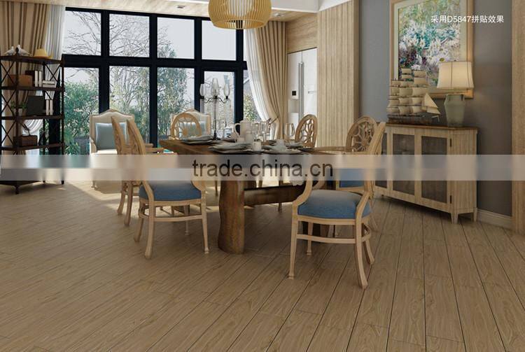 D5846 retro style wooden design rustic ceramic floor tile