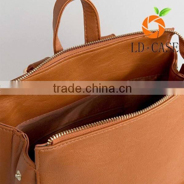OEM factory custom high quality genuine leather women travel bag