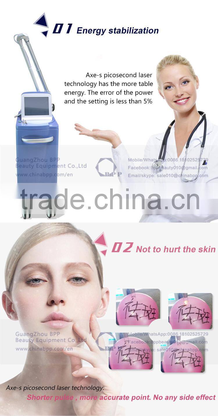 Q Switched Nd:YAG Laser Tattoo Removal , Pore Refining Machine / q switched laser