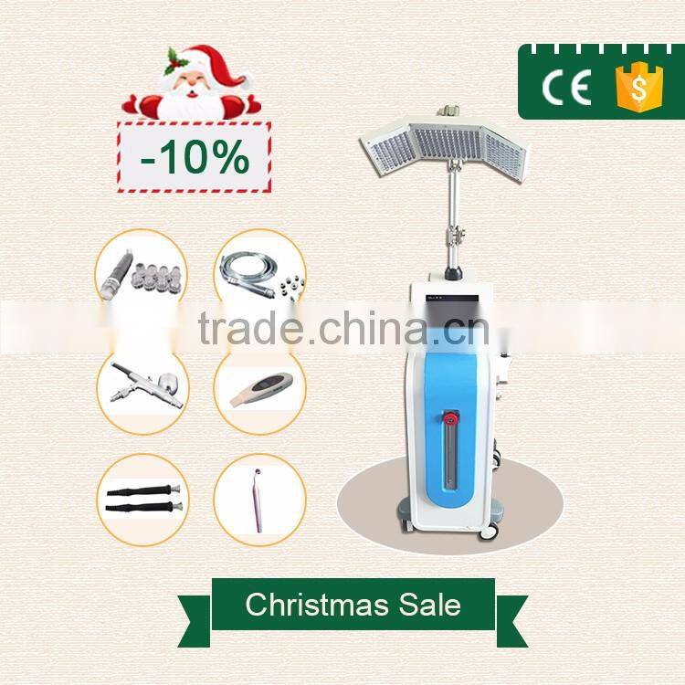 Christmas promotion multi-function oxygen jet peel machine high quality radio frequency facial machine