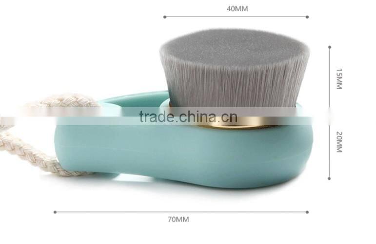 New Soft Mild Fiber Exfoliating Facial Brush Facial Face Deep Cleansing Clean Wash Pore Care Brush Head Wood face cleaner Hot