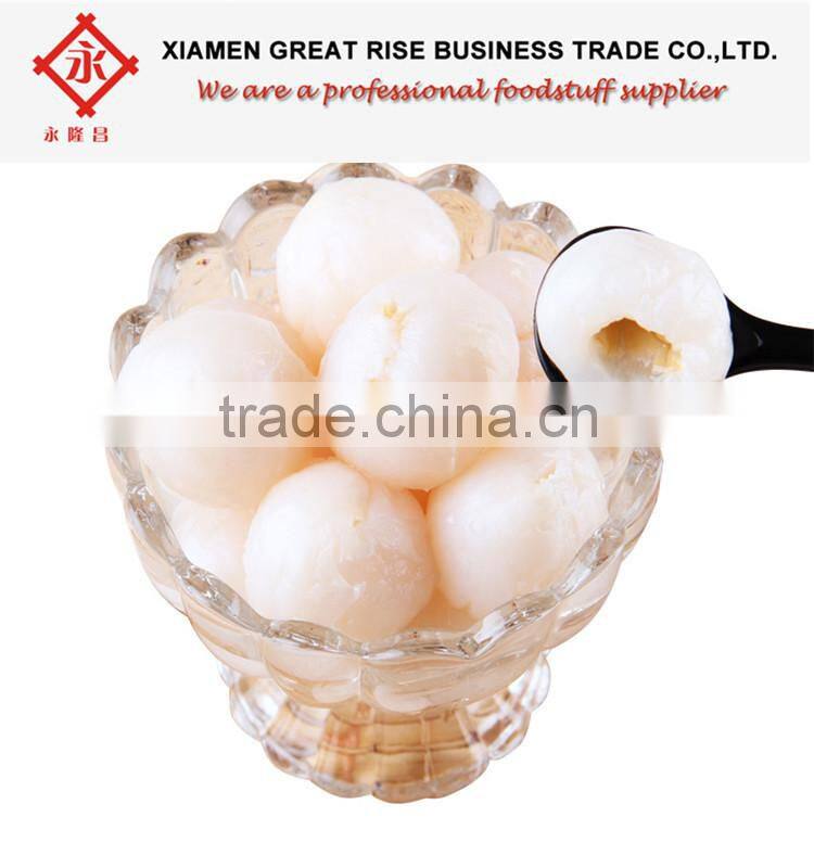 Chinese Brands Canned Fruit Fresh Sweet Canned Lychee fruit in Syrup