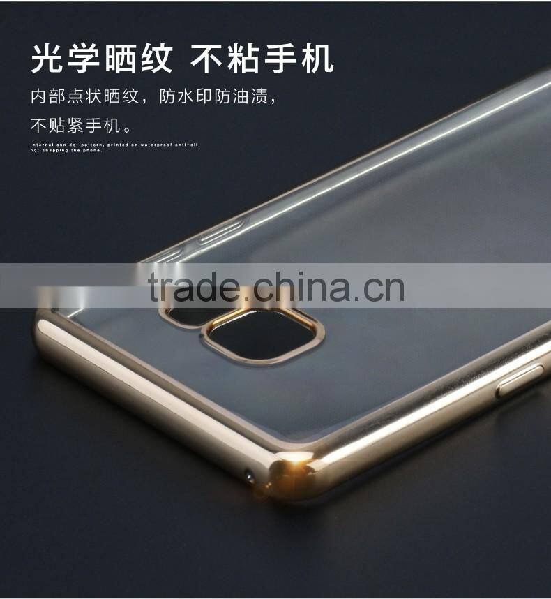 2016 Newest Original USAMS electroplate Plating TPU and ultra thin transparent Back Cover Case For Samsung Galaxy Note 7