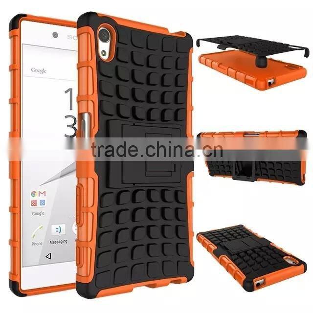 For SONY XPERIA Z5 DU Z5 E6603 E6633 Armor CASE Heavy Duty Hybrid Rugged TPU Impact Kickstand Hard ShockProof CASE OUT DOOR CASE