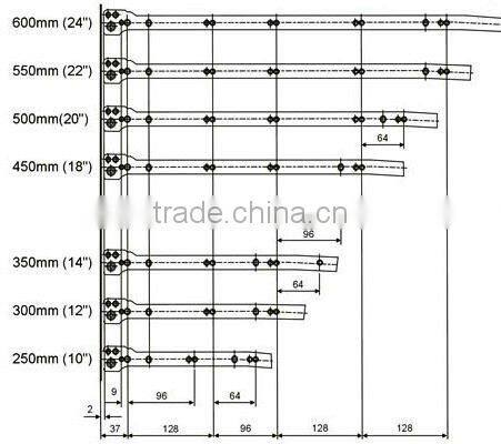 with 86mm integral runners fgv drawer slide