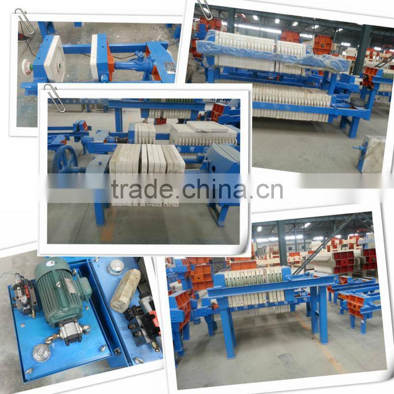 Semi-automatic membrane filter press machine equipment