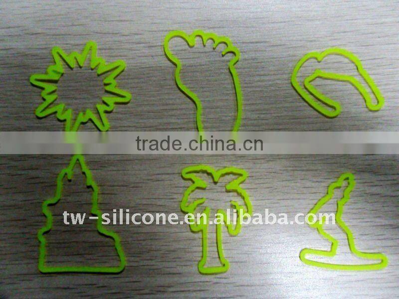 animal colorful silicone shape band