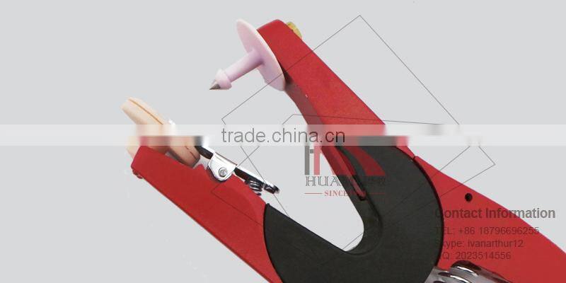 Rfid animal ear tag with 134.2HKZ in pink 30*30 mm