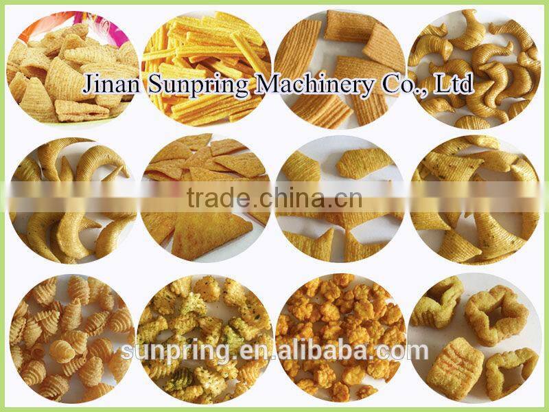 Automatic Fried Wheat Bugle Snacks Production Line