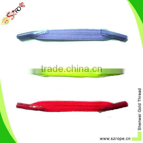 6mm-10 yellow hollow polypropylene rope flat/round elastic cords