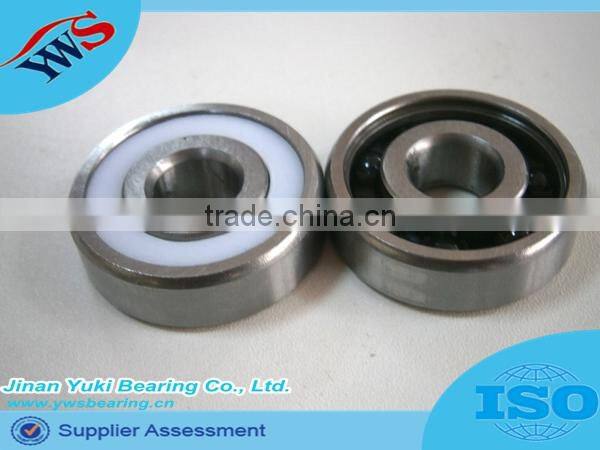 608 white nylon cage chrome ring zro2 ball hybrid ceramic bearing