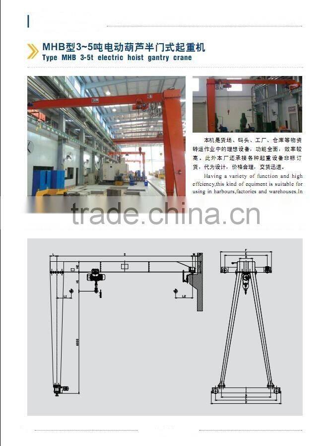 MH,MHB,MG,MC,MDG,MDC,MDZ TYPE Double Grider and Single Grider Semi Gantry Cranes