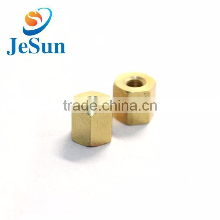 High precision customized long hex brass nut/brass nut