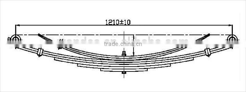 Russia Market Truck parts Steel Volvo Truck Spring Leaf