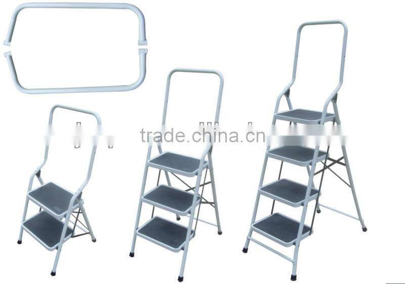 2 Step stool Folding ladder Safety Handrail Rail