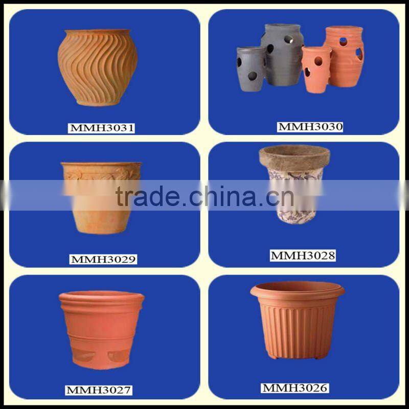 Distinctive garden terracotta long tom pot