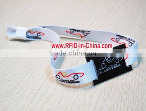 Offset/ Digital Printing RFID Disposable Wristbands, RFID Ticket for Theme Park