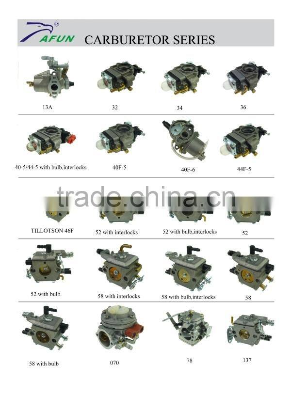 brush cutter carburetor parts in different model 40F-5,44F-5.36F.34F,GX35,139F