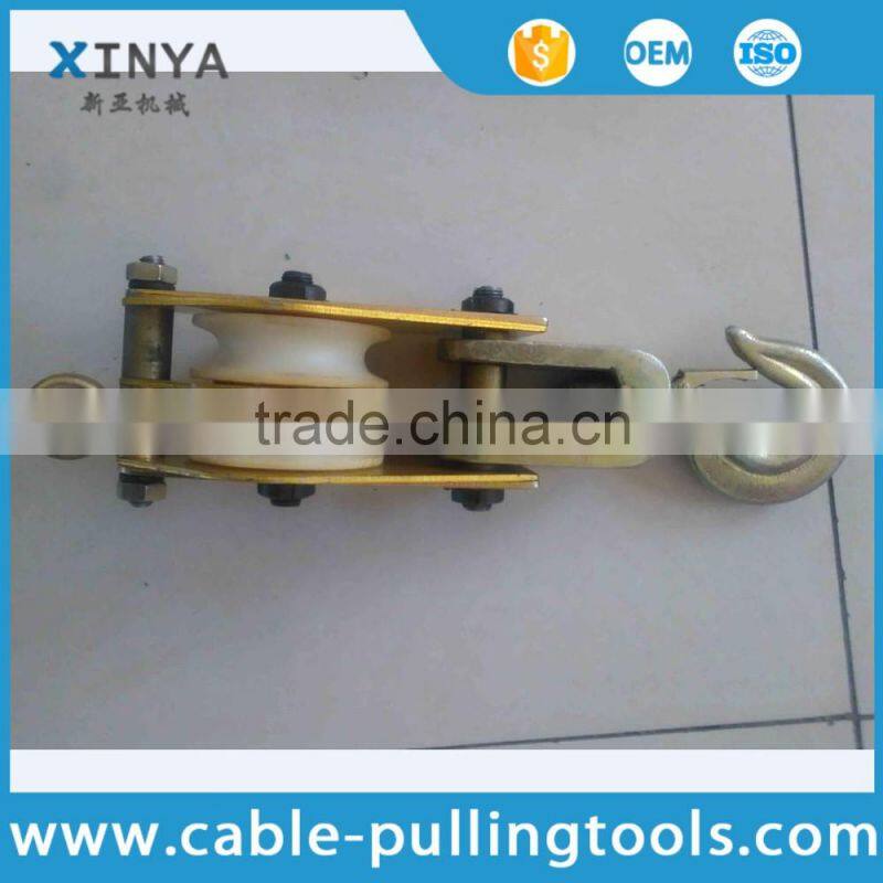 Coir Rope Aluminum Wheel Hoisting Pulley Block