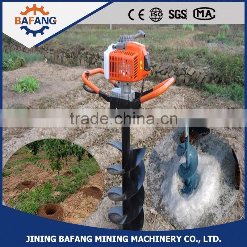 52CC gasoline earth auger tree planting digging machine