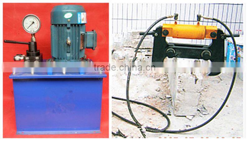 concrete breaking tools driven by hydraulic rock crusher machine with high precision