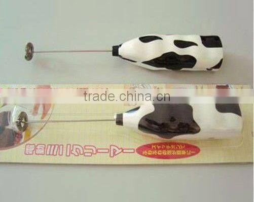 Electric Milk Frother With Cow Pattern